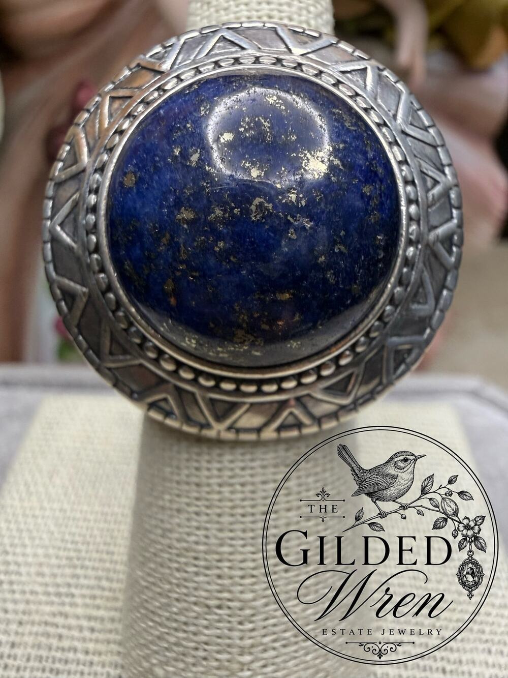Retired Silpada R3270 Peruvian Lapis Lazuli Sterling Silver Ring Sz 6 2016